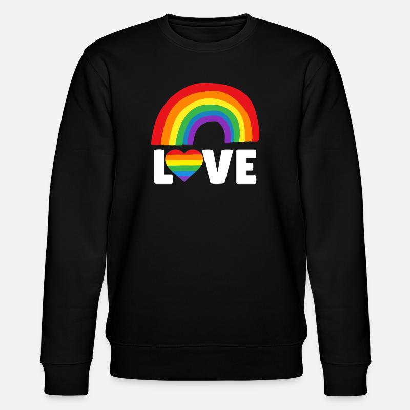 Liebe LGBTQIA - Stanley/Stella Unisex Bio-Sweatshirt CHANGER  - Schwarz