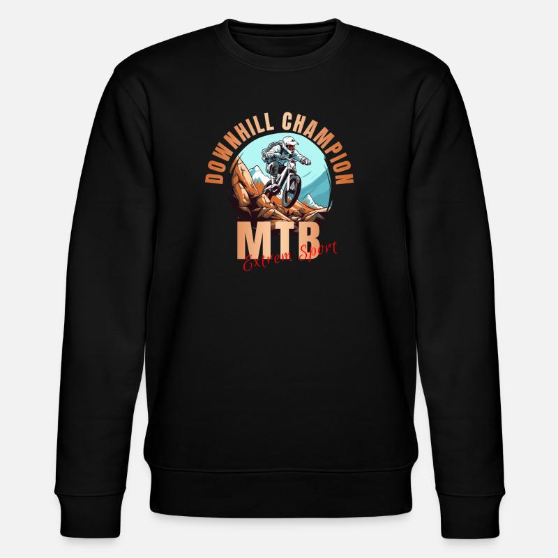 Downhill Champion - Stanley/Stella Unisex Bio-Sweatshirt CHANGER  - Schwarz