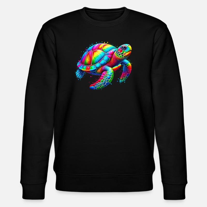 Tortue - Sweat bio CHANGER Stanley/Stella Unisexe - noir