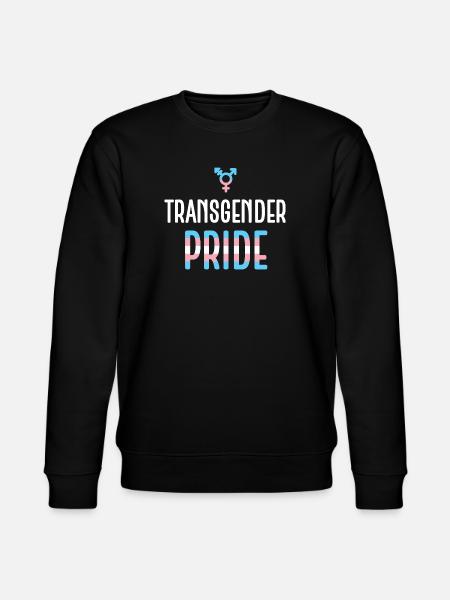 LGBTQ Pride Month - Transgender Pride - Stanley/Stella CHANGER Unisex Organic Sweatshirt - black