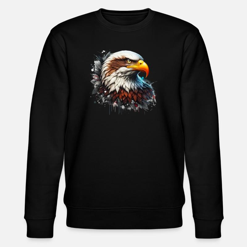 Adler - Stanley/Stella Unisex Bio-Sweatshirt CHANGER  - Schwarz