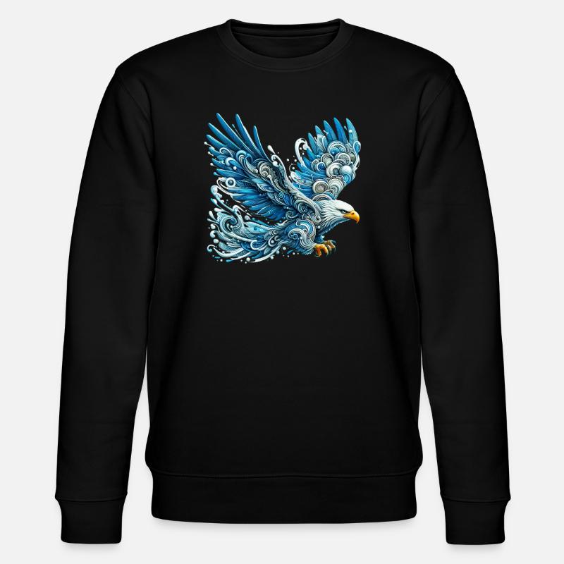 Adler - Stanley/Stella Unisex Bio-Sweatshirt CHANGER  - Schwarz