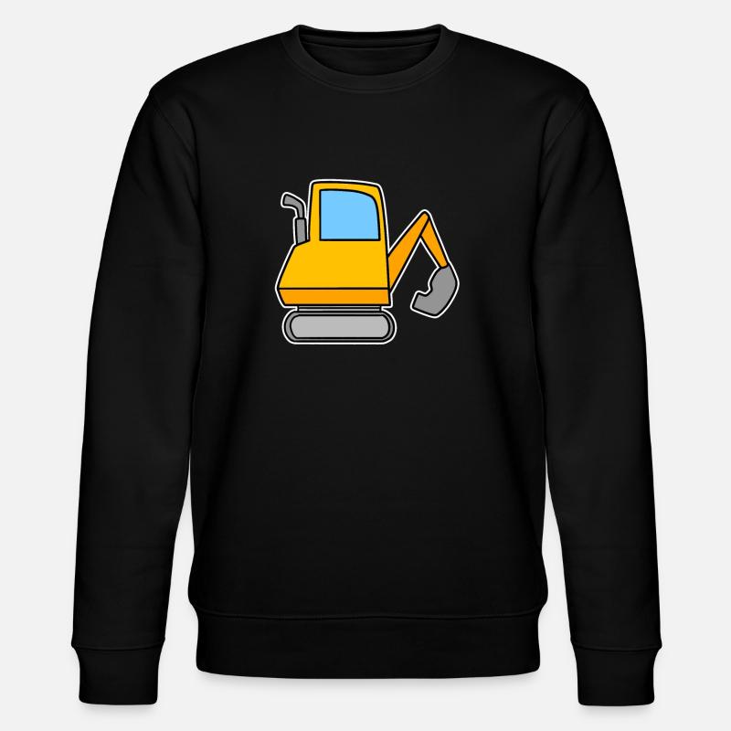 Motif d’excavatrice - Sweat bio CHANGER Stanley/Stella Unisexe - noir