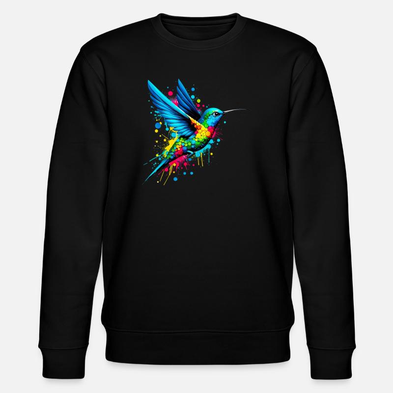 Kolibri - Stanley/Stella Unisex Bio-Sweatshirt CHANGER  - Schwarz