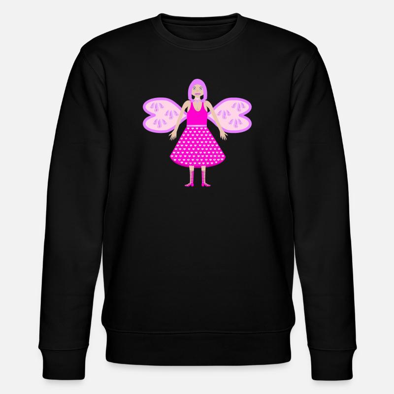 Fée des fleurs fantaisie Digitalia - Sweat bio CHANGER Stanley/Stella Unisexe - noir