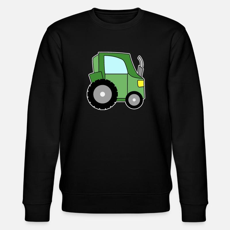Tractor green - Stanley/Stella CHANGER Unisex Organic Sweatshirt - black