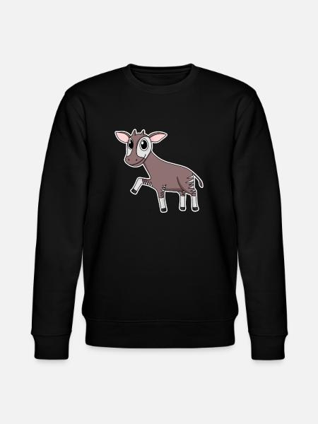 Okapi forest giraffe motif - Stanley/Stella CHANGER Unisex Organic Sweatshirt - black
