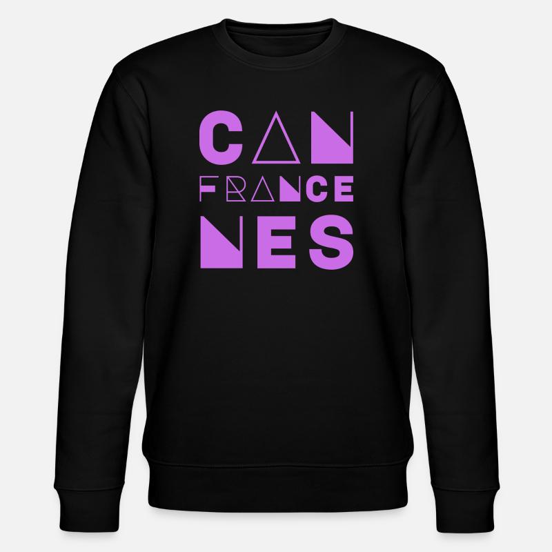 CANNES, FRANKREICH - Stanley/Stella Unisex Bio-Sweatshirt CHANGER  - Schwarz
