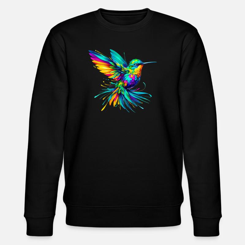Hummingbird - Stanley/Stella CHANGER Unisex Organic Sweatshirt - black