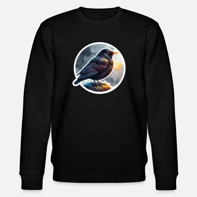 Amsel - Stanley/Stella Unisex Bio-Sweatshirt CHANGER  - Schwarz