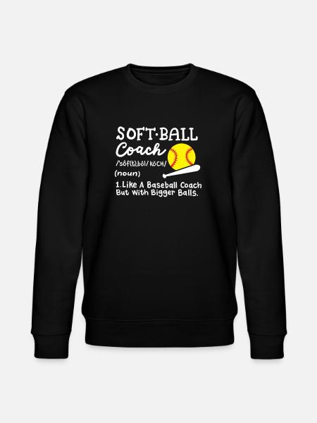 Softball Trainer - Stanley/Stella Unisex Bio-Sweatshirt CHANGER - Schwarz
