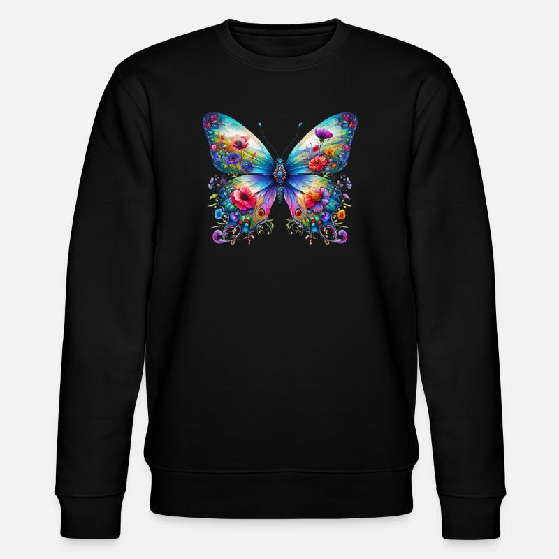 Papillon - Sweat bio CHANGER Stanley/Stella Unisexe - noir