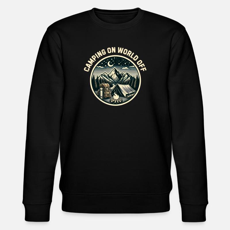 Camping sur le monde - Sweat bio CHANGER Stanley/Stella Unisexe - noir