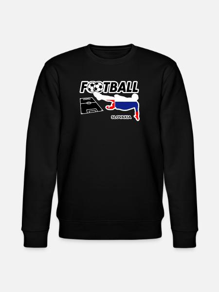 Fußball Fieber Slowakei - Stanley/Stella Unisex Bio-Sweatshirt CHANGER - Schwarz
