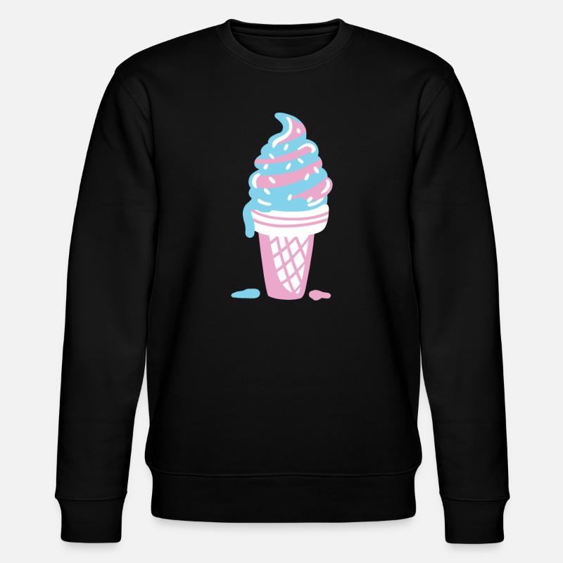 Eis Eiscreme - Stanley/Stella Unisex Bio-Sweatshirt CHANGER  - Schwarz