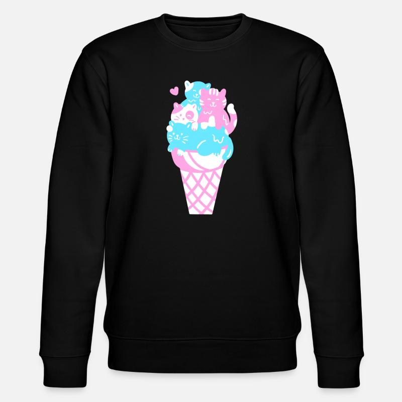 Eis Eiscreme - Stanley/Stella Unisex Bio-Sweatshirt CHANGER  - Schwarz