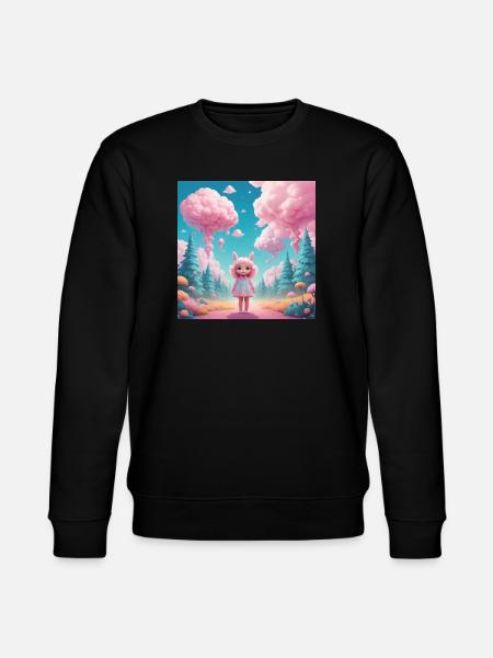 Mädchen im Zuckerwatte-Wald - Stanley/Stella Unisex Bio-Sweatshirt CHANGER  - Schwarz