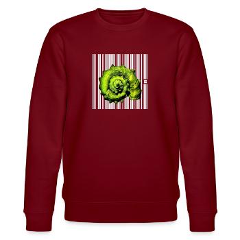 SPOT - TOURIST - Stanley/Stella CHANGER Unisex Organic Sweatshirt - burgundy - Front - Nik (191cm) & Marisol (170cm)