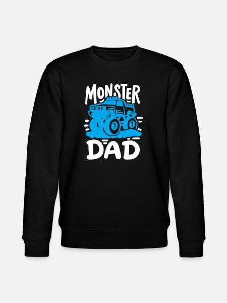 Monstertruck Vater - Stanley/Stella Unisex Bio-Sweatshirt CHANGER - Schwarz