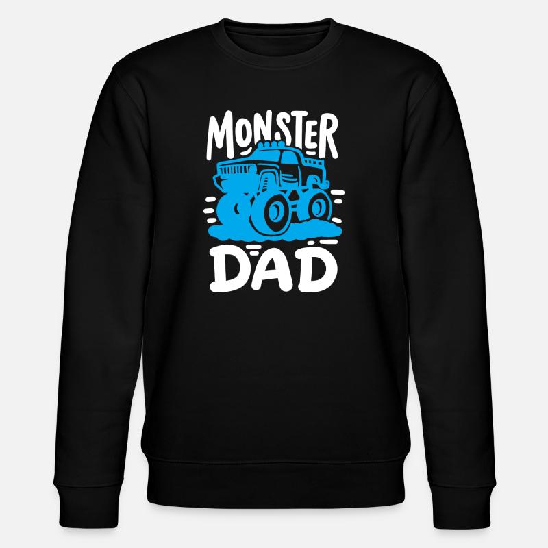 Monstertruck Vater - Stanley/Stella Unisex Bio-Sweatshirt CHANGER  - Schwarz