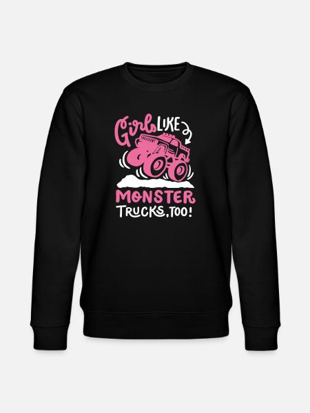 Monstertruck für Mädchen - Stanley/Stella Unisex Bio-Sweatshirt CHANGER - Schwarz