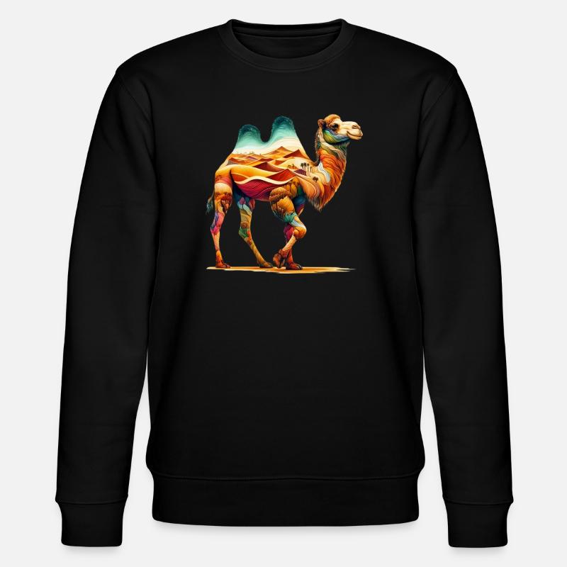 Kamel - Stanley/Stella Unisex Bio-Sweatshirt CHANGER  - Schwarz