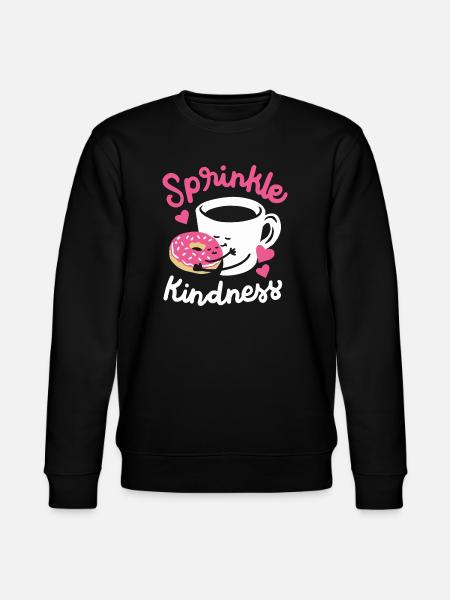 Donut und Kaffee - Stanley/Stella Unisex Bio-Sweatshirt CHANGER - Schwarz