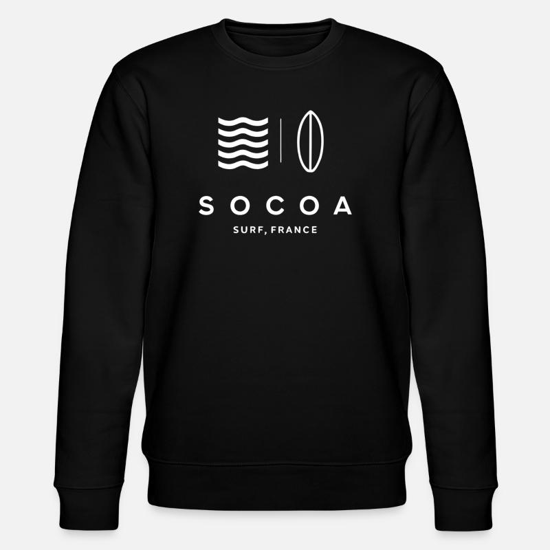 Design Surf à socoa - Sweat bio CHANGER Stanley/Stella Unisexe - noir