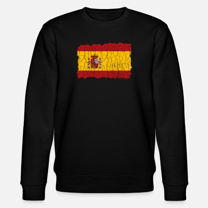 Spain Flag Espania - Stanley/Stella CHANGER Unisex Organic Sweatshirt - black