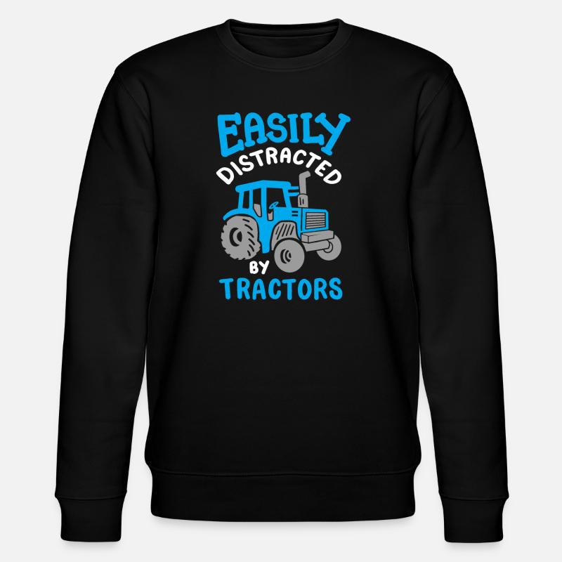 Traktor Bauer Landwirtschaft - Stanley/Stella Unisex Bio-Sweatshirt CHANGER  - Schwarz