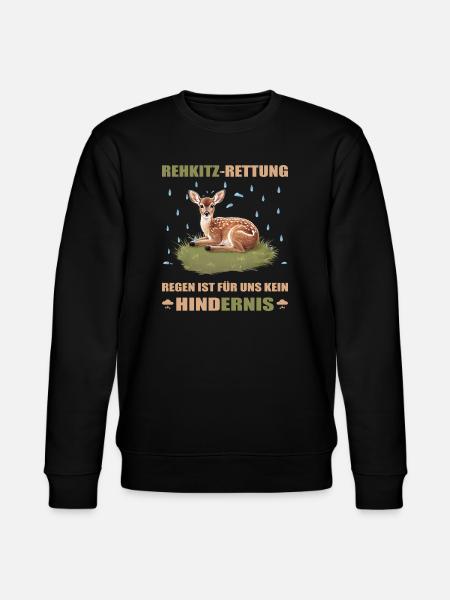 Fawn rescue - Stanley/Stella CHANGER Unisex Organic Sweatshirt - black