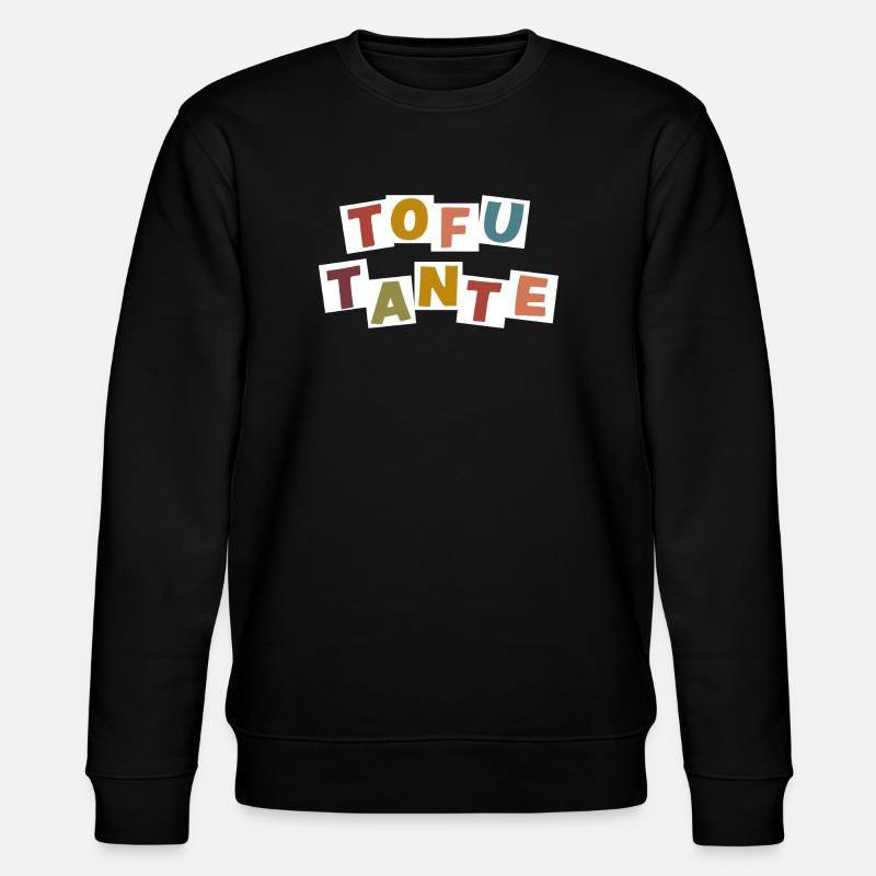 Tofu-Tante - Stanley/Stella Unisex Bio-Sweatshirt CHANGER  - Schwarz