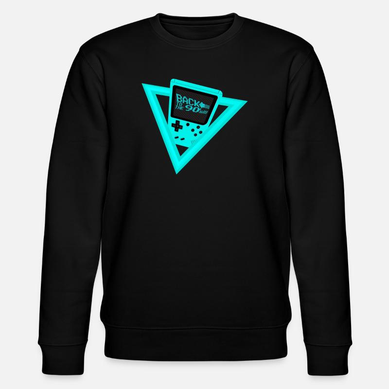 Back to the 90s - Stanley/Stella Unisex Bio-Sweatshirt CHANGER  - Schwarz