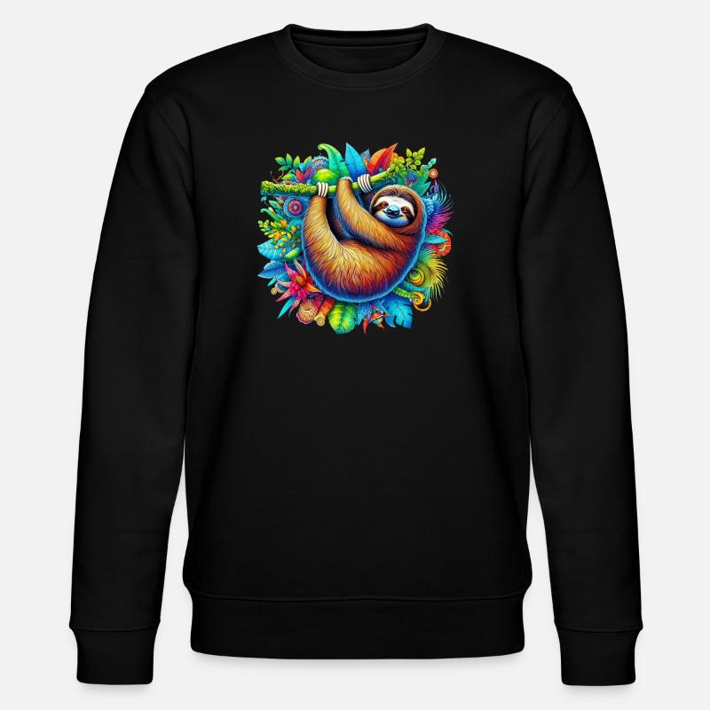 Sloth - Stanley/Stella CHANGER Unisex Organic Sweatshirt - black