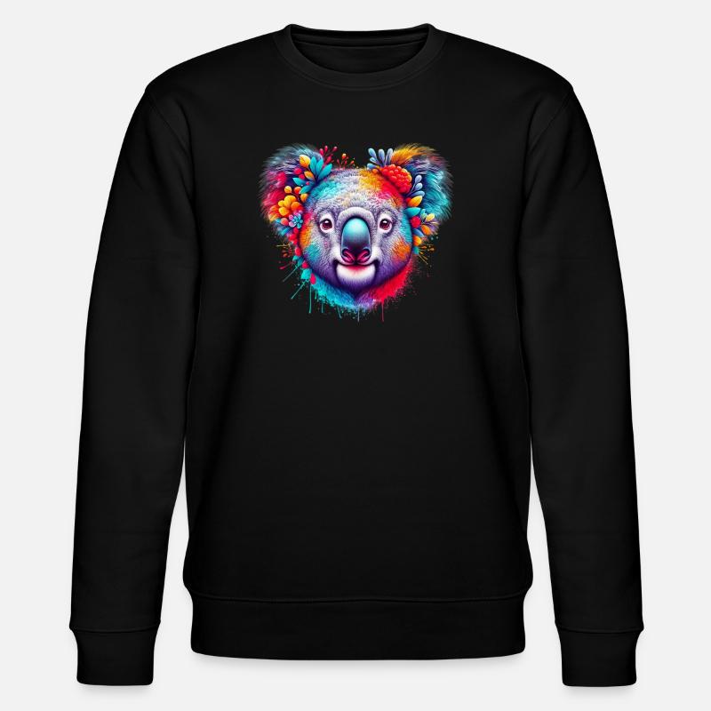 Koala - Stanley/Stella CHANGER Unisex Organic Sweatshirt - black