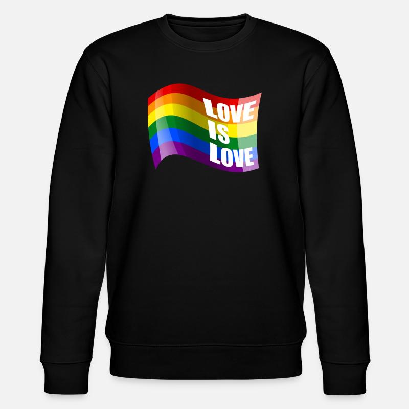 L’amour arc-en-ciel est l’amour - Sweat bio CHANGER Stanley/Stella Unisexe - noir