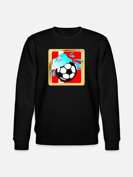 DÄNEMARK SOMMERHITZE FUßBALL - Stanley/Stella Unisex Bio-Sweatshirt CHANGER - Schwarz