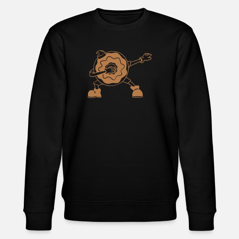 Dabbing Donut - Stanley/Stella Unisex Bio-Sweatshirt CHANGER  - Schwarz