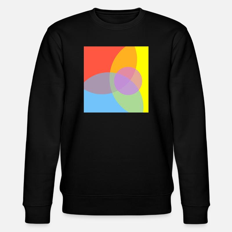  Farbenspiele Muster - Stanley/Stella Unisex Bio-Sweatshirt CHANGER  - Schwarz