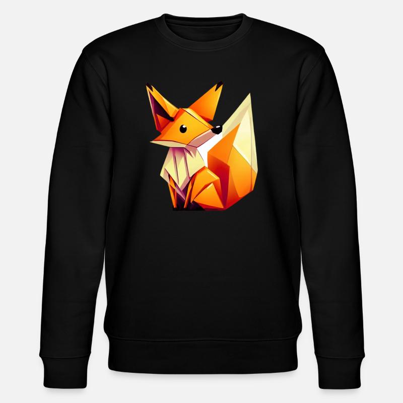 Fox - Stanley/Stella CHANGER Unisex Organic Sweatshirt - black