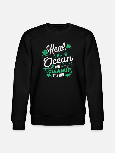 Ocean Save Purification Step - Stanley/Stella CHANGER Unisex Organic Sweatshirt - black