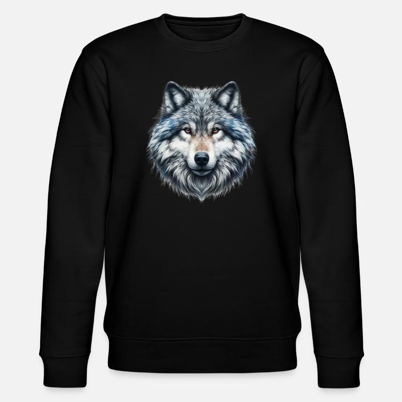 Wolf - Stanley/Stella Unisex Bio-Sweatshirt CHANGER - Schwarz