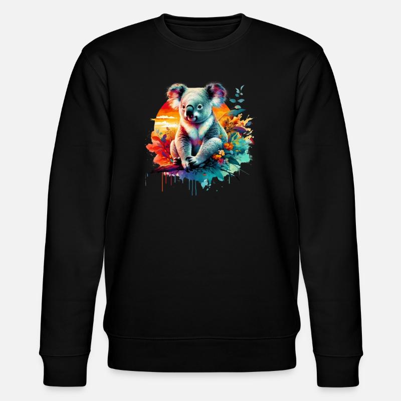 Koala - Stanley/Stella CHANGER Unisex Organic Sweatshirt - black
