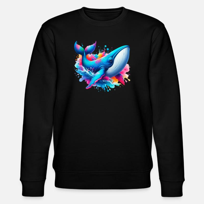 Baleine - Sweat bio CHANGER Stanley/Stella Unisexe - noir