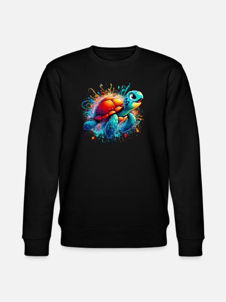 Tortue - Sweat bio CHANGER Stanley/Stella Unisexe - noir