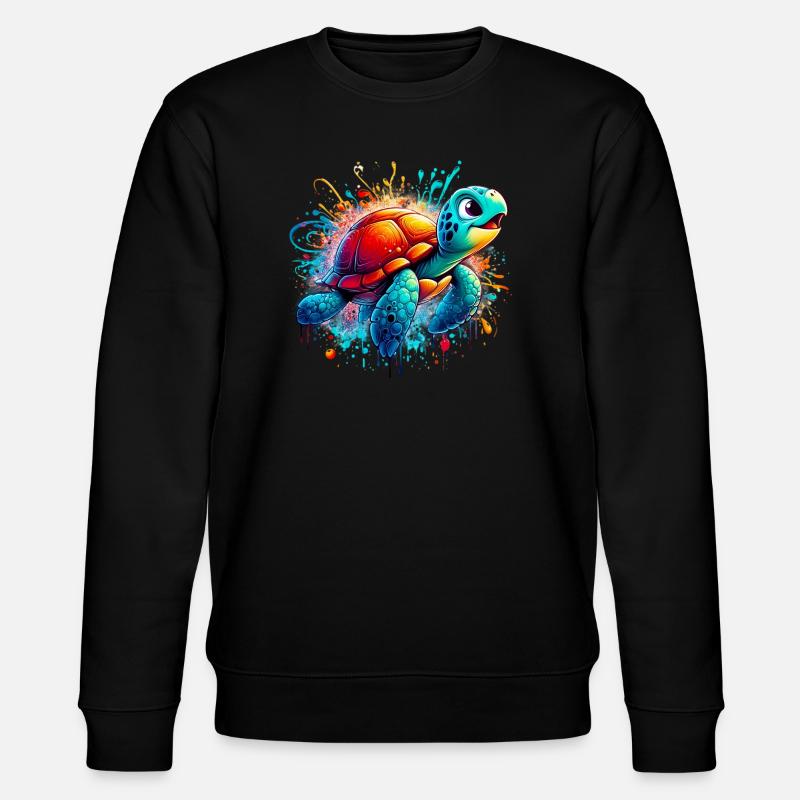 Turtle - Stanley/Stella CHANGER Unisex Organic Sweatshirt - black