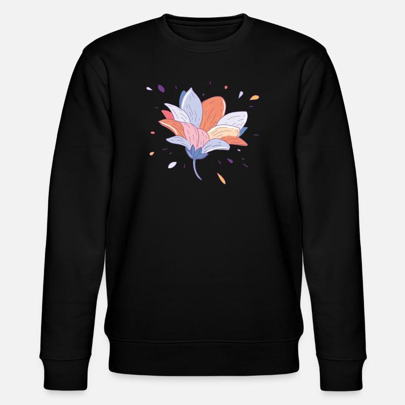 Fleur d’été - Sweat bio CHANGER Stanley/Stella Unisexe - noir