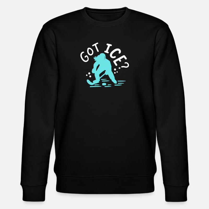 Eishockey Eishockeyspielerin - Stanley/Stella Unisex Bio-Sweatshirt CHANGER  - Schwarz