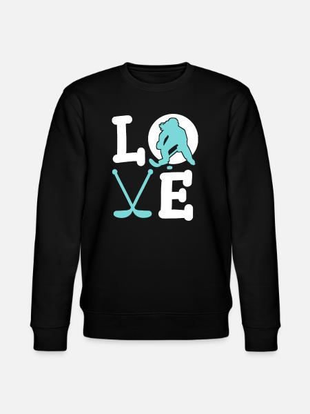 Eishockey Eishockeyspielerin - Stanley/Stella Unisex Bio-Sweatshirt CHANGER  - Schwarz