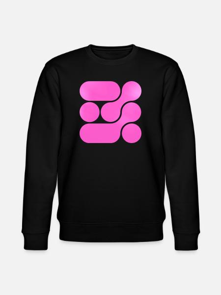 OCHOOO - Hard PInk - Stanley/Stella CHANGER Unisex Organic Sweatshirt - black